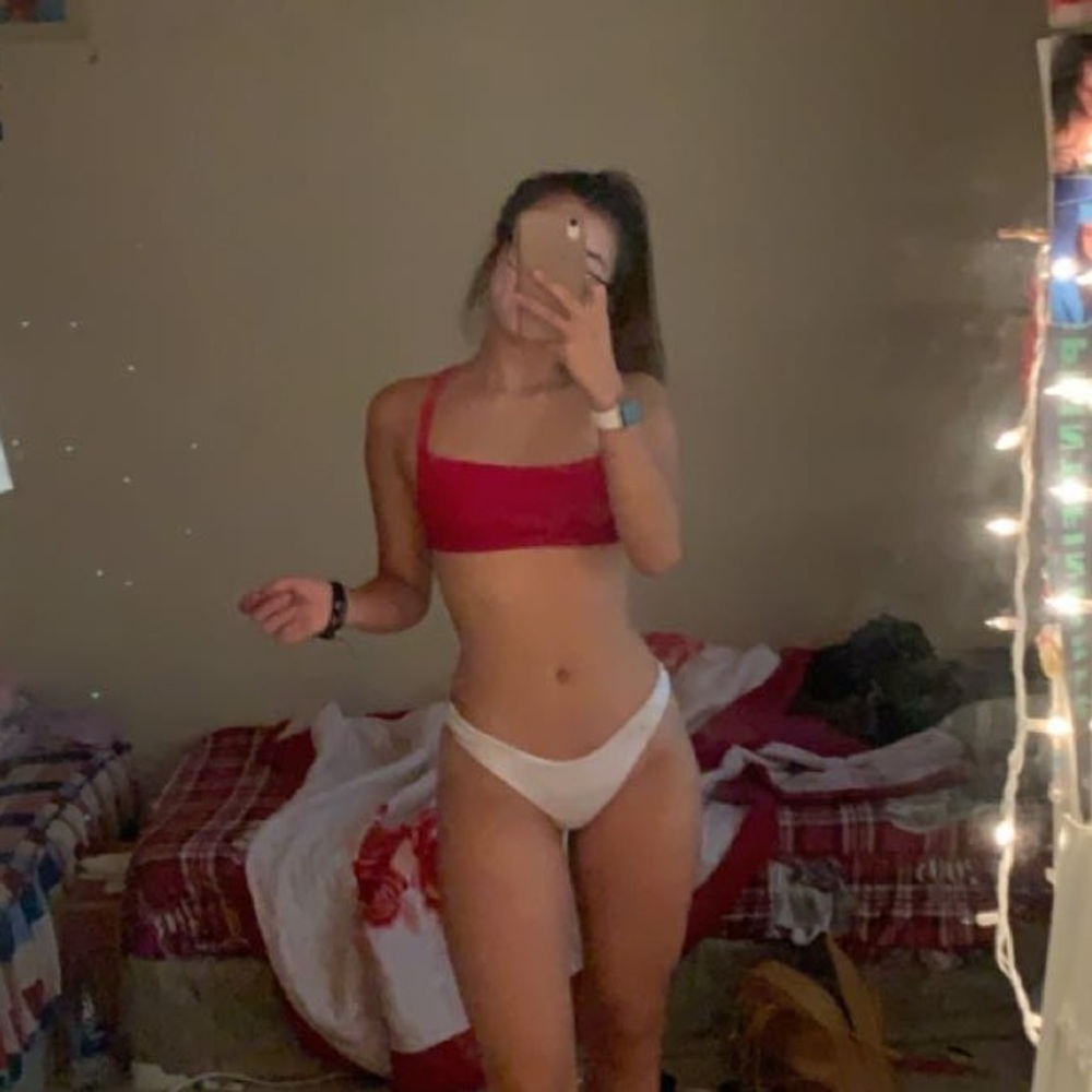 Red bikini top